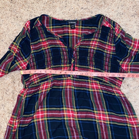 Lane Bryant Plaid Top - Size 22/24 - Picture 8 of 9